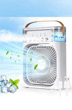 Blic BWFN10 Beyaz Buzlu Vantilatör Mini Fan 5 Spreyli Su Püskürtmeli 600 ML Buhar Makinesi Nemlendirici Mini Klima