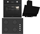 Termikel Ankastre Set (BO O6555C DB + BH P7144C B + CH C6532C BB)