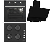 Termikel Ankastre Set (BO O6435C B + BH P6194C B + CH C6532C BB)