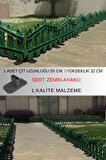 Dekoratif Plastik Alan Oluşturma ve Bahçe Çiti 1 ADET ÇİT (Y: 32 CM / G: 55 CM) SERT ZEMİN AYAKLI