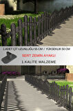 Dekoratif Plastik Alan Oluşturma ve Bahçe Çiti 1 ADET ÇİT (Y: 50 CM / G: 55 CM) SERT ZEMİN AYAKLI