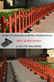 Dekoratif Plastik Alan Oluşturma ve Bahçe Çiti 10 ADET ÇİT (Y: 50 CM / G: 5.5 M) SERT ZEMİN AYAKLI