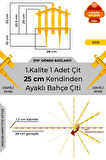 Dekoratif Plastik Bahçe Çiti ve Peyzaj Çiti 1 ADET ÇİT (Y: 25 CM / G: 25 CM) TOPRAK AYAKLI