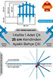 Dekoratif Plastik Bahçe Çiti ve Peyzaj Çiti 1 ADET ÇİT (Y: 25 CM / G: 25 CM) TOPRAK AYAKLI