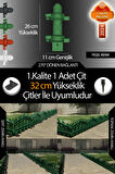 Uzunluk - Köşe - Kenar Tamamlama Çiti - 32 Cm Yükseklik Çit ile Uyumludur