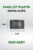 Panel Çit Plastik Sıkma Klips - Akıllı Vidalı (1500 Adet)
