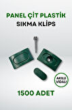 Panel Çit Plastik Sıkma Klips - Akıllı Vidalı (1500 Adet)