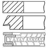 Opel Piston Segman Seti Std C12nz X12sz Corsa A B 1.2 8v 73.00mm (1.5x1.5x3.0) - Akd 222-3501-50