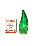 Ozonlanmış Hindistan Cevizi Yağı 150 gr + Aloe Vera Jel 120 gr ikili avantajlı Set