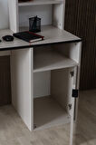 Bali Genç Odası Takımı - 4 Kapaklı Dolap, Çalışma Masası, Şifonyer, Komodin