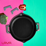 Lava Döküm Isı Dayanımlı Tencere Silikon Tutacak. 1set 2adet