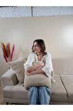 Çift Tarafı Wellsoft Kumaş 2'li 44x44 cm Hediyelik Dekoratif Pelüş Kırlent Kılıfı Yastık Kılıfı