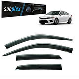 Sunplex Kromlu Cam Rüzgarlığı Honda Civic 2022-2025 ile uyumlu