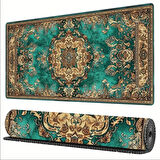 70X30 CM  PERSİAN HALI TEMALI KAYDIRMAZ TABAN SPEED YÜZEY OYUNCU MOUSE PAD GAMİNG