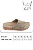 Gezer Yazlık Erkek Suni Deri Rahat Taban Günlük Terlik