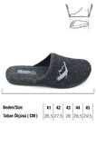 Gezer Erkek Kışlık Keçe Çıkarılabilir Cırt Cırtlı İç Taban Rahat Ev Bahçe Terlik