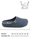 Gezer Erkek Kışlık Keçe Rahat İç Taban PU Alt Taban Ev Bahçe Gondol Terlik