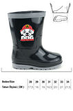 Gezer Erkek Çocuk Kışlık PVC Su Gecirmez İçinde Harici Çıkarılabilir Çoraplı Yağmur Bot Çizme