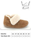 Gezer Kadın Kışlık İçi Peluşlu Rahat Taban Ev Bahçe Panduf Bot