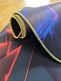 SGE TEKNOLOJİ 70X30 CM FOSFORLU DİKİŞLİ 3D BOYUT TASARIMI KAYDIRMAZ TABAN SPEED YÜZEY OYUNCU MOUSE PAD GAMİNG