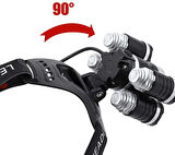 MİGHTY ŞARJLI 5 LED 18000 LÜMEN KAFA LAMBASI