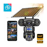 O-Kam 6060 6 MP Solar Güneş Enerjili Gece Görüşlü IP Güvenlik Kamerası