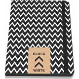 Liz Defter Ofset Kapak Lastikli 120 YP 90 GR Siyah