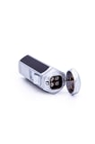 4 Torch Pürmüz Gümüş-Siyah Metal Puro Çakmağı - TR7212