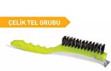 İzmir Tel Fırça Fırça Plastik Saplı Kazıyıcılı