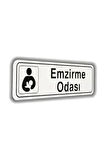 İzmir Fırça " Emzirme Odası " Luna Pvc Elegan Kapı İsimliği  7X25 Cm 553040