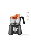 Mastermaid 11 In 1 Premium Mutfak Robotu Çift Katlı 4 Kanatlı Doğrayıcı Black 2500 W