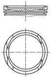 Fiat Motor Piston Segman Punto Palıo Albea 1,2 16v (70,80mm) / (std) - Mahle 0097000
