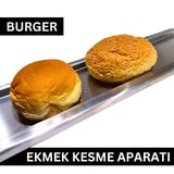 BurgerCut - Paslanmaz Çelik (2 cm) Standart Burger Ekmeği Kesme Aparatı