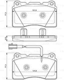Alfa Romeo Fren Balatası Giulıetta 1.6 Jtdm 05.2010 Giulıetta 2.0 Jtdm 05.2010 Giulıetta 1.4 Tb 10> - Bosch 0986494539