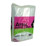 Naksan Naylon Torba Arma Şeffaf Bakkaliye Kuruyemiş Şeker Torbası 23x36 (2 lik ) Takribi 190 Adet 1000 Gr