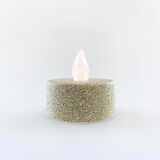 "PD203-4 4'lü LED Tealight - Yanma efektli Altın Yaldızlı"(2 Paket)