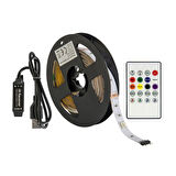 Petrix Usb Şerıt Led Kumandalı - Müzığe Duyarlı Rgb (Renk Değiştiren)