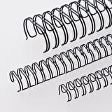 Office Force 3/4'' Siyah 2:1'' (inç) A4 23 Loop Kutu Tel Spiral 50'li