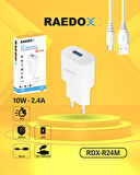 Raedox 10W 2.4A Micro Duvar Şarjı