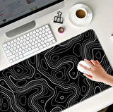 90X40 CM SOYUT TASARIM TEMALI KAYDIRMAZ TABAN SPEED YÜZEY OYUNCU MOUSE PAD GAMİNG