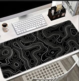 90X40 CM SOYUT TASARIM TEMALI KAYDIRMAZ TABAN SPEED YÜZEY OYUNCU MOUSE PAD GAMİNG