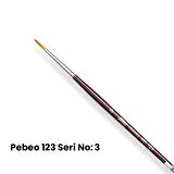 Pebeo 123 Seri Sentetik Yuvarlak Uçlu Fırça No 3