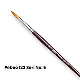 Pebeo 123 Seri Sentetik Yuvarlak Uçlu Fırça No 5