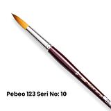 Pebeo 123 Seri Sentetik Yuvarlak Uçlu Fırça No 10