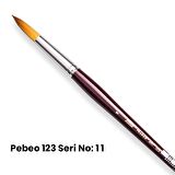 Pebeo 123 Seri Sentetik Yuvarlak Uçlu Fırça No 11