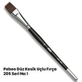 Pebeo 205 Seri Düz Kesik Uçlu Fırça No 1