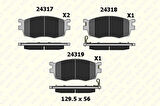 Hyundaı On Fren Balatası Hyundaı Accent Era 2006-2012 Kia Rio 2006-2012 İ20 2008-> - Kale B 24317 177 05 Ans
