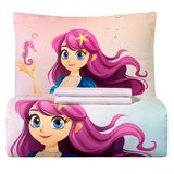 Pixie Tek Kişilik %100 Pamuk Ranforce Nevresim Takımı Pembe (3 Parça)