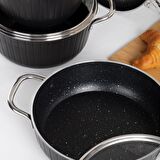 Bernardo Sicilya 7 Parça Tencere Tava Seti