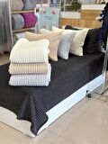 MERİNOS MODERN LINE 2 PRÇ.BATTANİYE VE YATAK ÖRTÜSÜ SETİ MOCHA  8696474231361